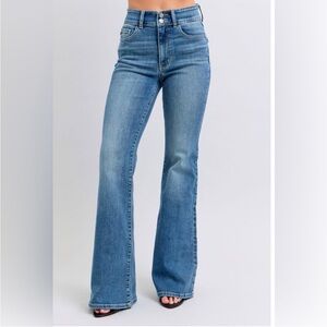Judy Blue High Waist Flares w/ Tint
